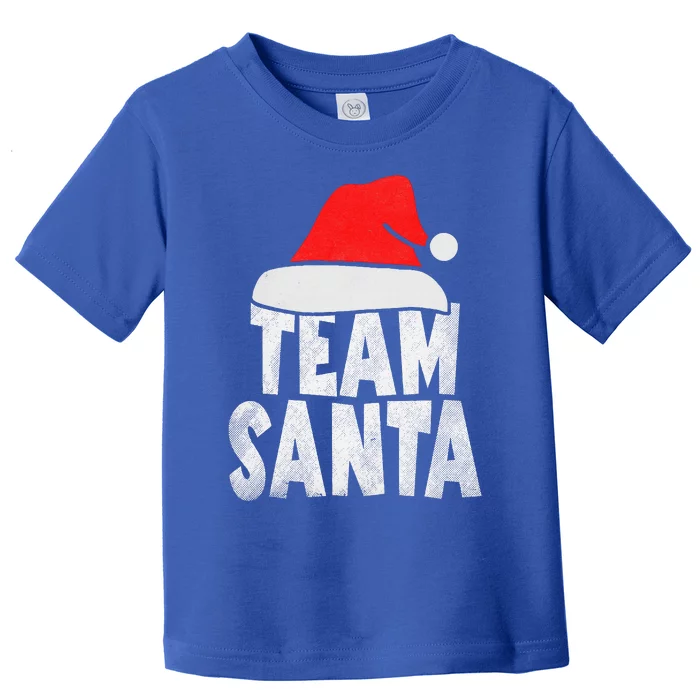 Team Santa Christmas Squad Family Matching Pajamas Toddler T-Shirt