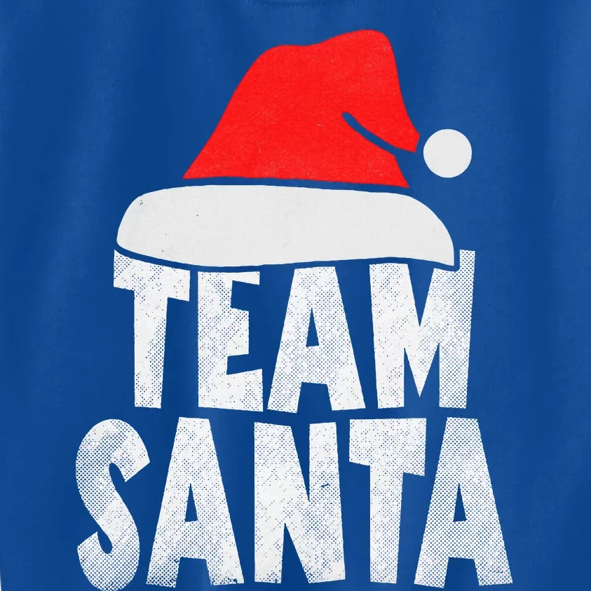 Team Santa Christmas Squad Family Matching Pajamas Kids Sweatshirt