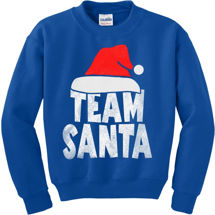 Team Santa Christmas Squad Family Matching Pajamas Kids Sweatshirt