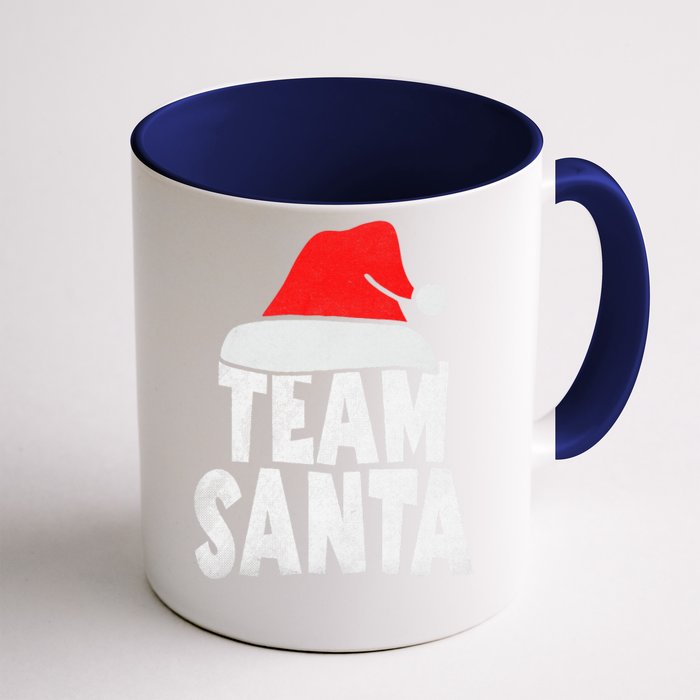 Team Santa Christmas Squad Family Matching Pajamas Front & Back Coffee Mug