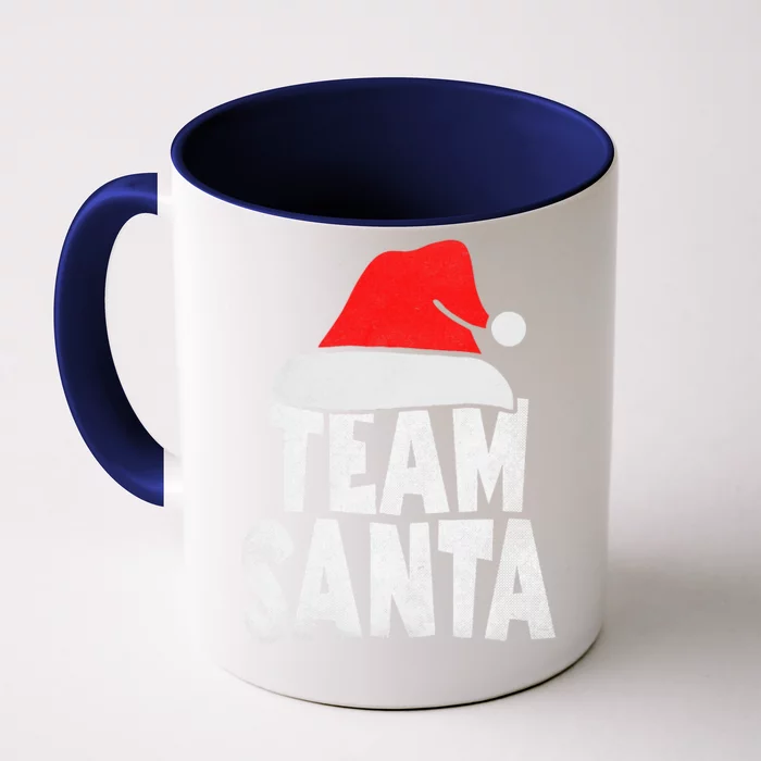 Team Santa Christmas Squad Family Matching Pajamas Front & Back Coffee Mug