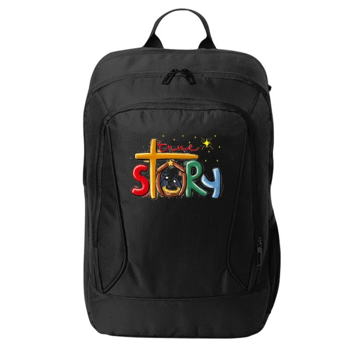 True Story Christmas Nativity Jesus Christian Christmas Premium City Backpack