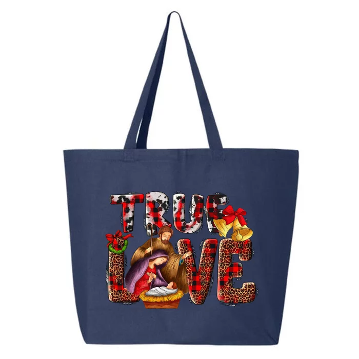 True Story Christmas Nativity Jesus Christian Funny Gift 25L Jumbo Tote