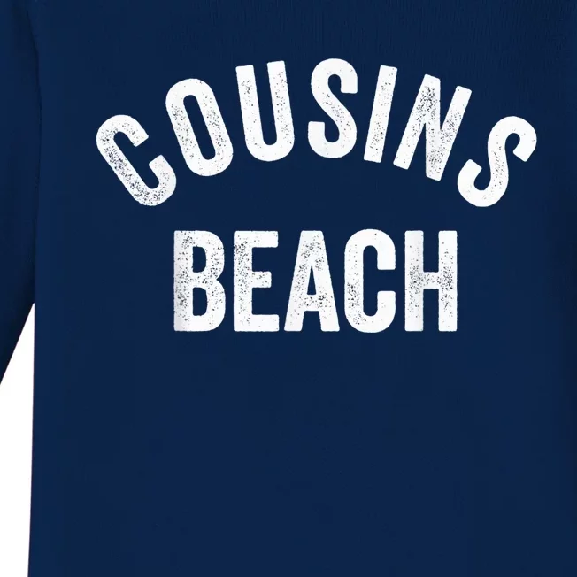 The Summer Cousins Beach I Turned Pretty College Letters Baby Long Sleeve Bodysuit