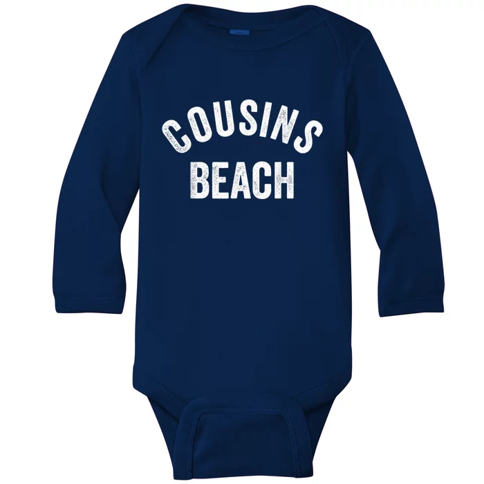 The Summer Cousins Beach I Turned Pretty College Letters Baby Long Sleeve Bodysuit