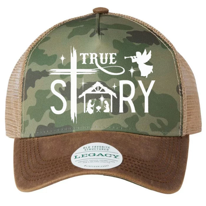 True Story Christmas Nativity Jesus Christian Legacy Tie Dye Trucker Hat