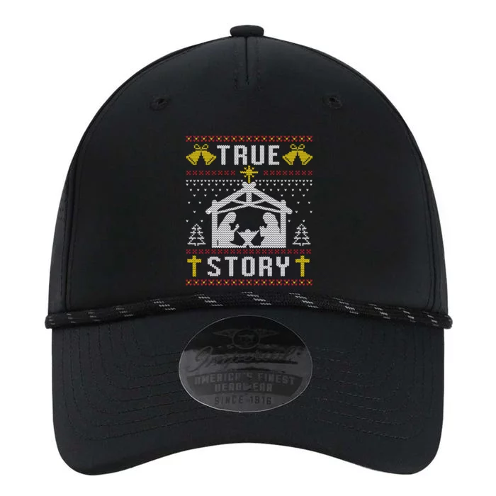 True Story Christmas Nativity Jesus Christian Christmas Ugly Gift Performance The Dyno Cap