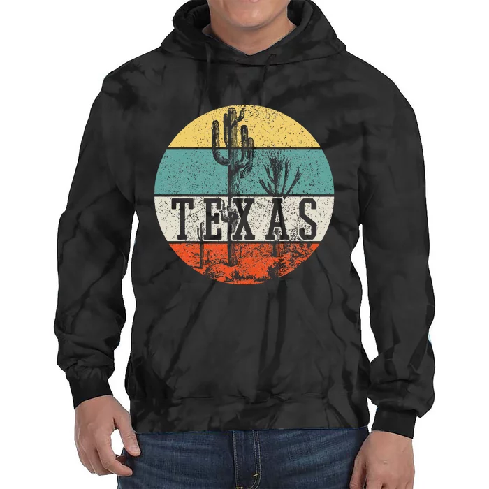 Texas State Country Retro Vintage Tie Dye Hoodie