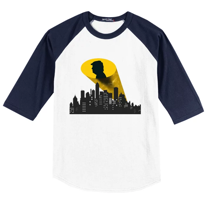 Trump Signal Calling A Super Hero Baseball Sleeve Shirt