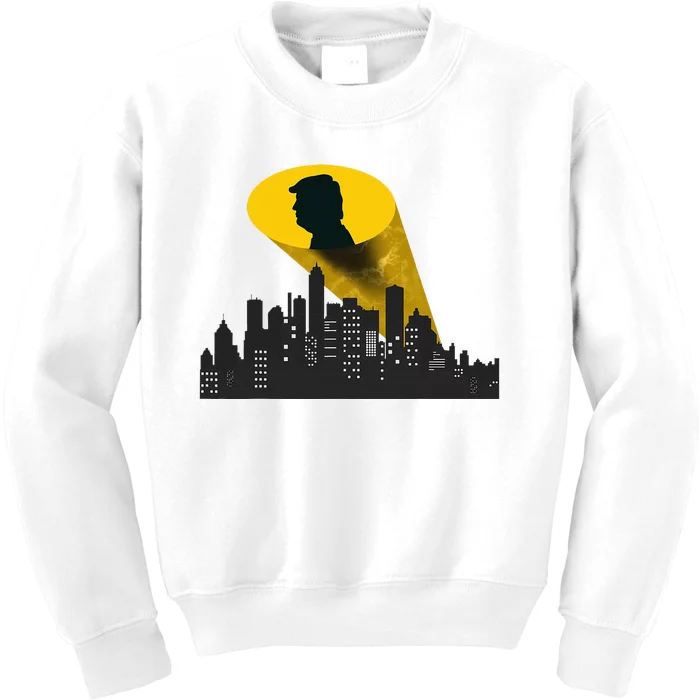 Trump Signal Calling A Super Hero Kids Sweatshirt