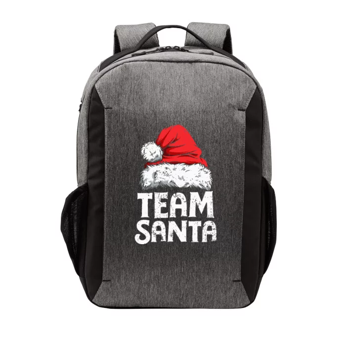 Team Santa Christmas Squad Family Matching Pajamas Vector Backpack