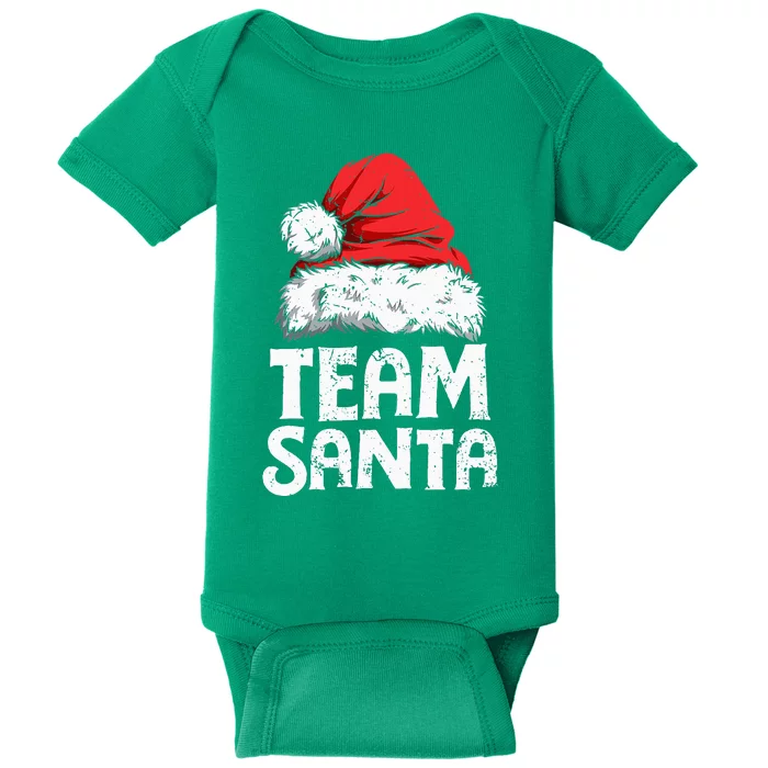 Team Santa Christmas Squad Family Matching Pajamas Baby Bodysuit