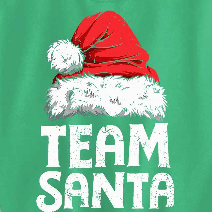 Team Santa Christmas Squad Family Matching Pajamas Kids Sweatshirt