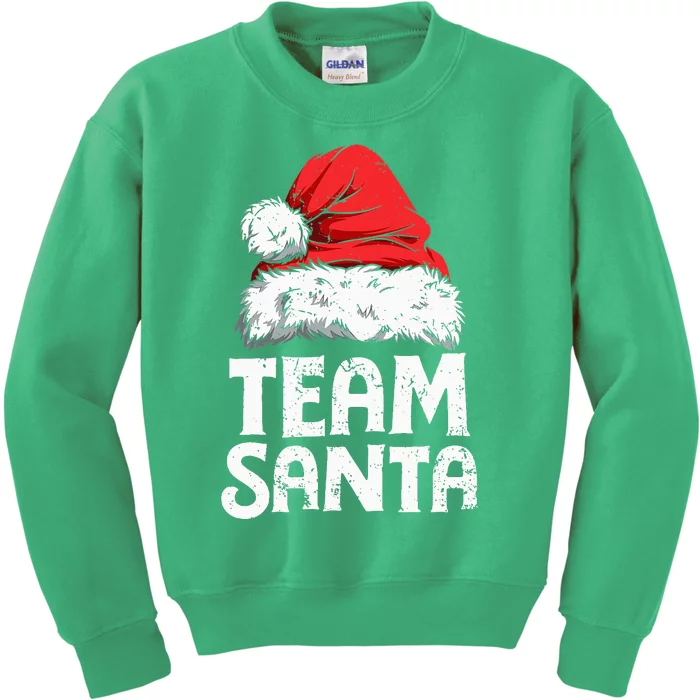 Team Santa Christmas Squad Family Matching Pajamas Kids Sweatshirt