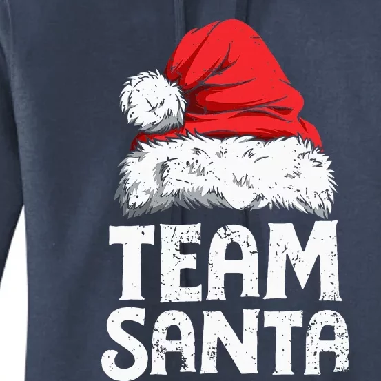 Team Santa Christmas Squad Family Matching Pajamas Women's Pullover Hoodie