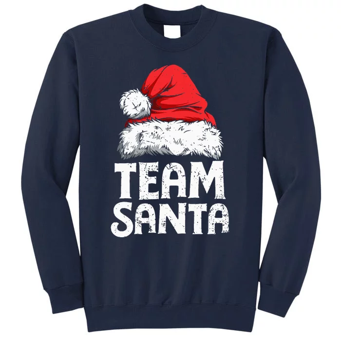 Team Santa Christmas Squad Family Matching Pajamas Tall Sweatshirt