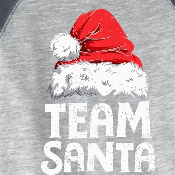 Team Santa Christmas Squad Family Matching Pajamas Toddler Fine Jersey T-Shirt