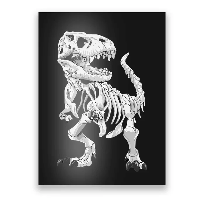 TRex Skeleton Dino Bones Paleontologist Fossil Dinosaur Poster