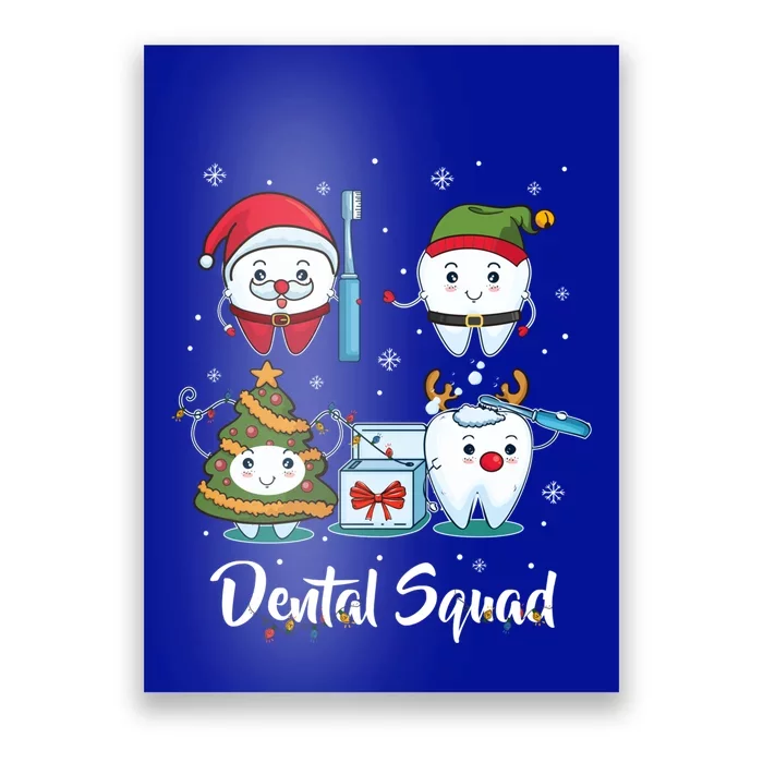 Teeth Snow Dental Hygienist Dental Squad Christmas Cool Gift Poster