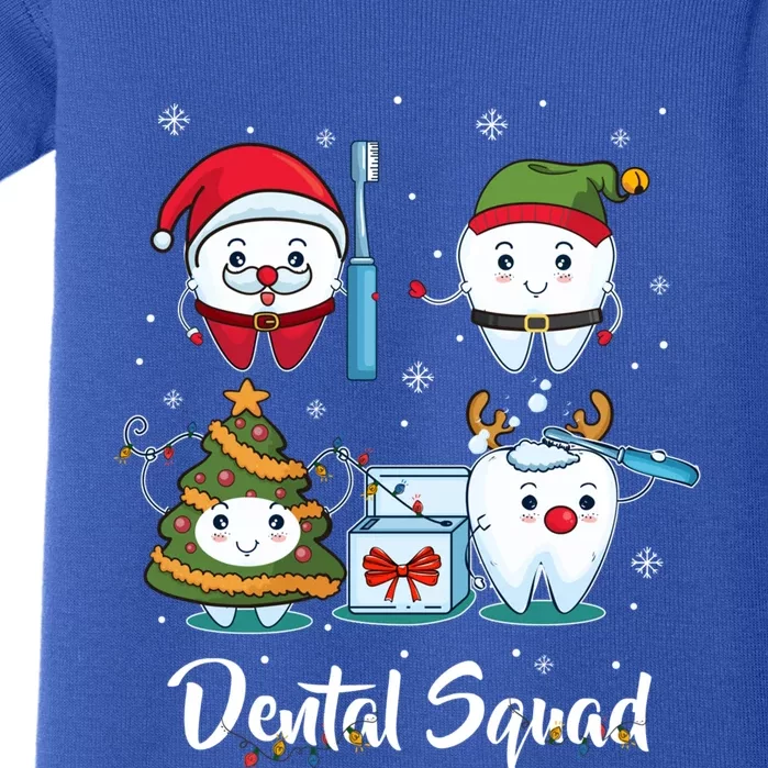 Teeth Snow Dental Hygienist Dental Squad Christmas Cool Gift Baby Bodysuit