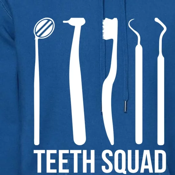 Teeth Squad Dentist Teeth Great Gift Premium Hoodie