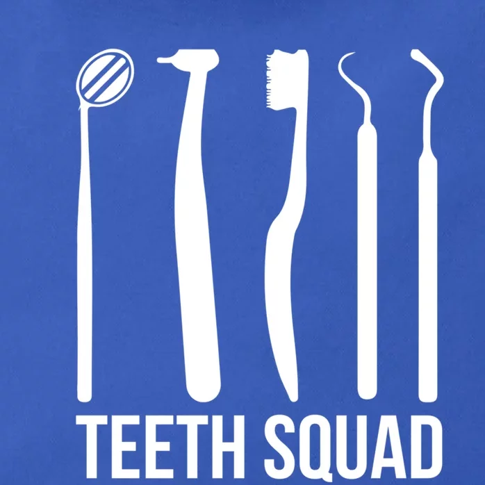 Teeth Squad Dentist Teeth Great Gift Zip Tote Bag