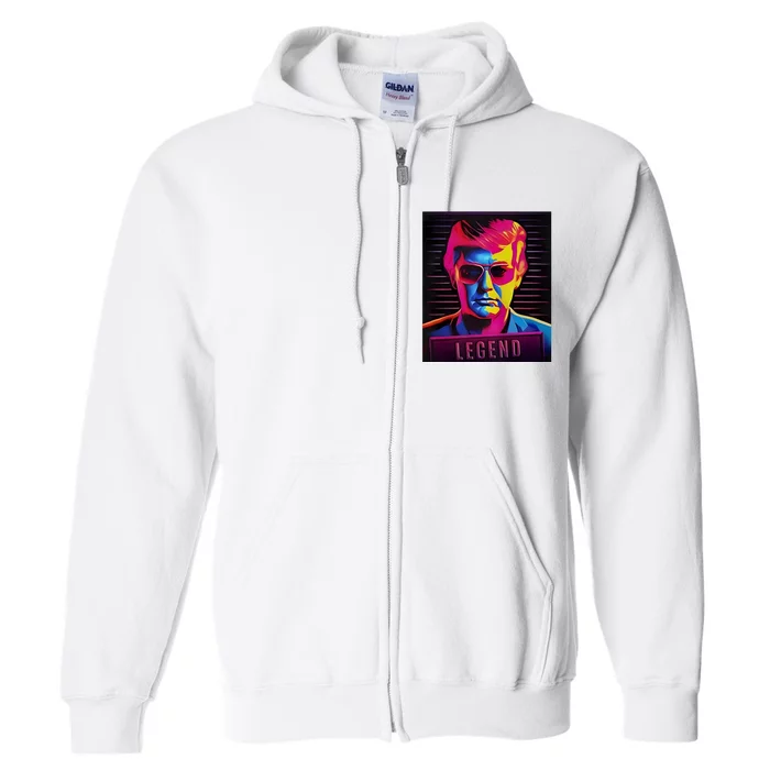 Trumpo Shop Donaldo Trump Legend Full Zip Hoodie