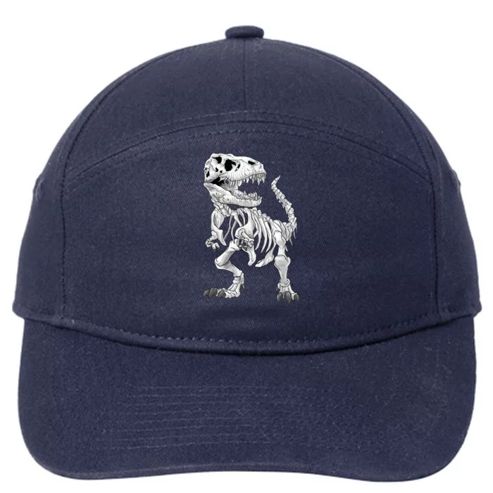 T-Rex Skeleton Dino bones paleontologist Fossil Dinosaur 7-Panel Snapback Hat