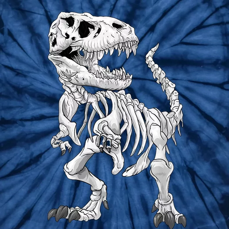 T-Rex Skeleton Dino bones paleontologist Fossil Dinosaur Tie-Dye T-Shirt