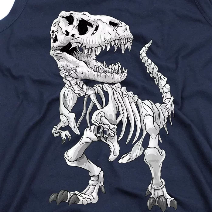 T-Rex Skeleton Dino bones paleontologist Fossil Dinosaur Tank Top