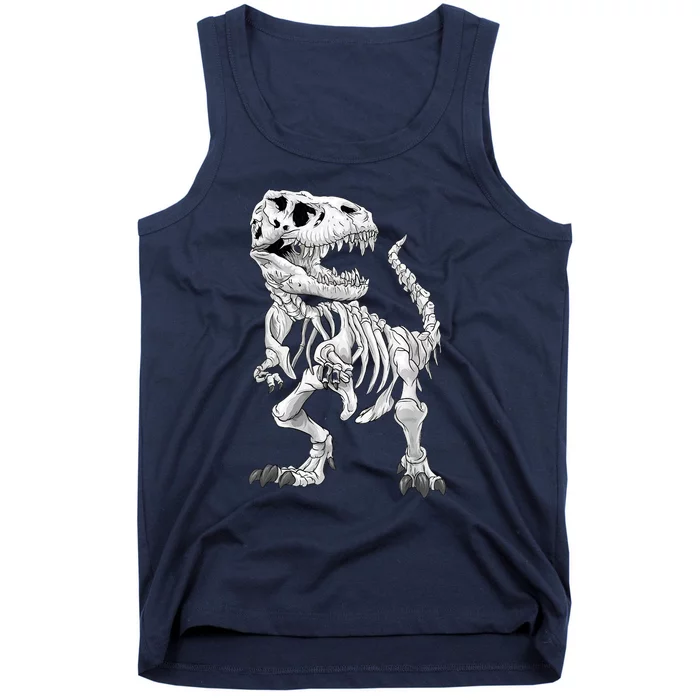 T-Rex Skeleton Dino bones paleontologist Fossil Dinosaur Tank Top