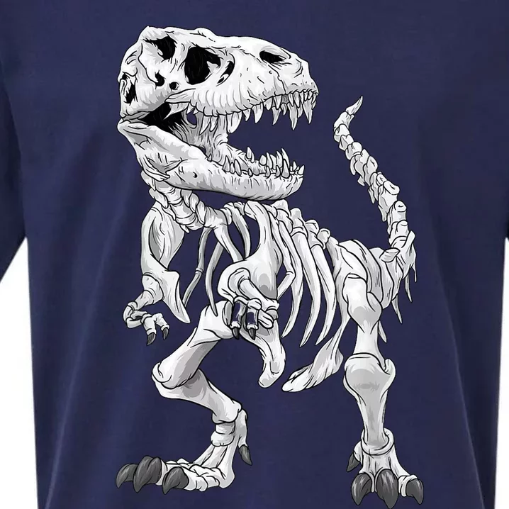 T-Rex Skeleton Dino bones paleontologist Fossil Dinosaur Sueded Cloud Jersey T-Shirt