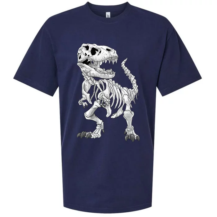 T-Rex Skeleton Dino bones paleontologist Fossil Dinosaur Sueded Cloud Jersey T-Shirt