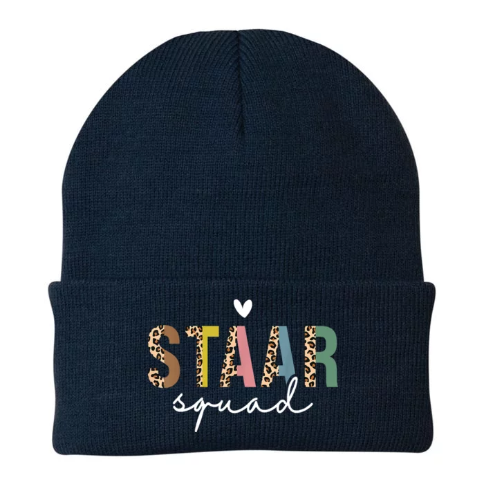 Test STAAR Day Squad Mode On Teacher Testing Day Student Knit Cap Winter Beanie