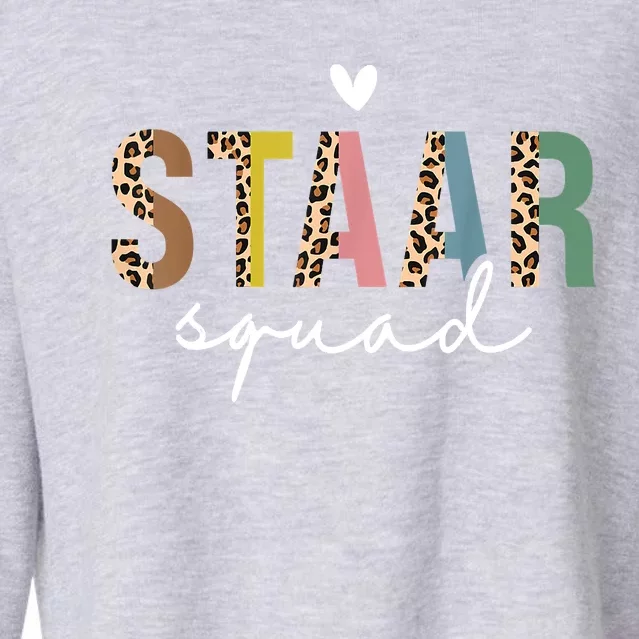 Test STAAR Day Squad Mode On Teacher Testing Day Student Cropped Pullover Crew