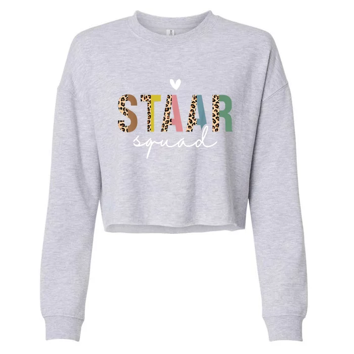 Test STAAR Day Squad Mode On Teacher Testing Day Student Cropped Pullover Crew