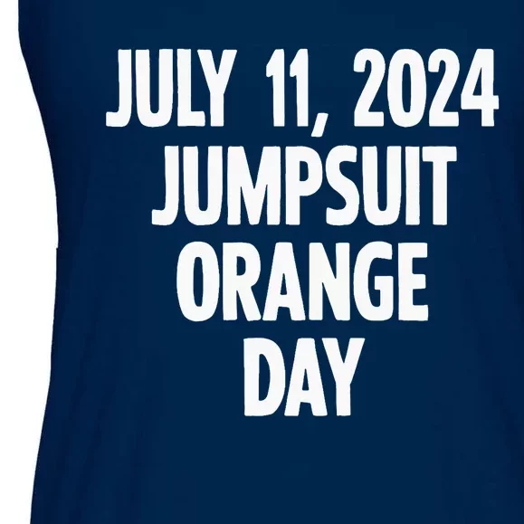 Trump Sentencing Day July 11 2024 Orange Jumpsuit Day Court Ladies Essential Flowy Tank