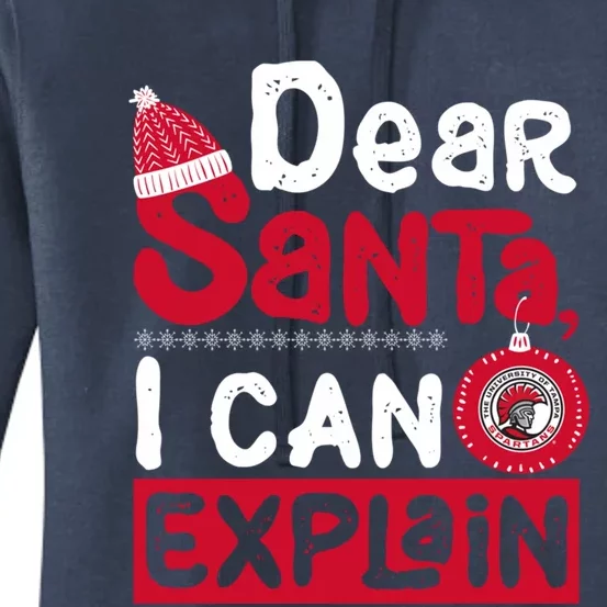 Tampa Spartans Dear Santa I Can Explain Funny Ugly Christmas Gift Women's Pullover Hoodie