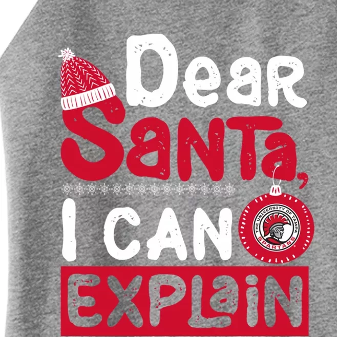 Tampa Spartans Dear Santa I Can Explain Funny Ugly Christmas Gift Women’s Perfect Tri Rocker Tank