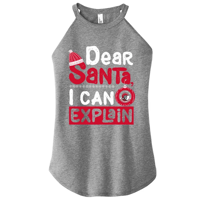 Tampa Spartans Dear Santa I Can Explain Funny Ugly Christmas Gift Women’s Perfect Tri Rocker Tank