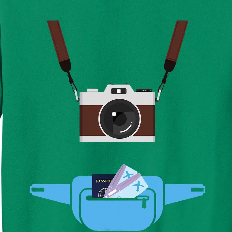 Tourist Spirit Day Camera Passport Fannypack Sweatshirt