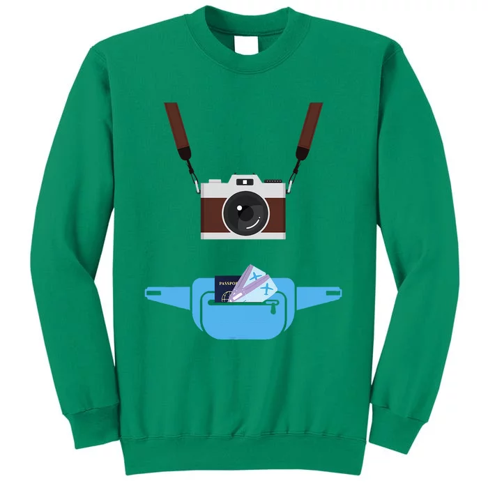 Tourist Spirit Day Camera Passport Fannypack Sweatshirt