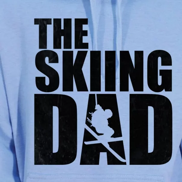 The Skiing Dad Father's Day Winter Sport Ski Buddy Gift Unisex Surf Hoodie