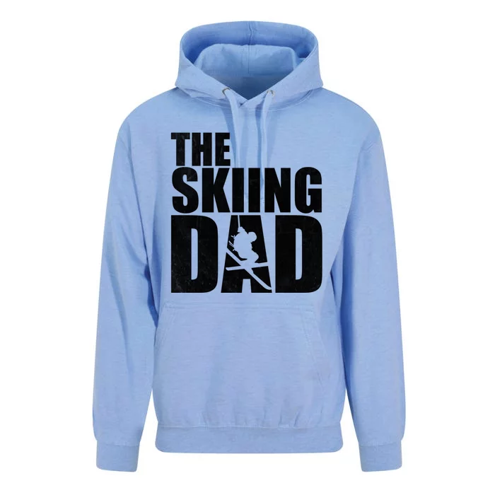 The Skiing Dad Father's Day Winter Sport Ski Buddy Gift Unisex Surf Hoodie