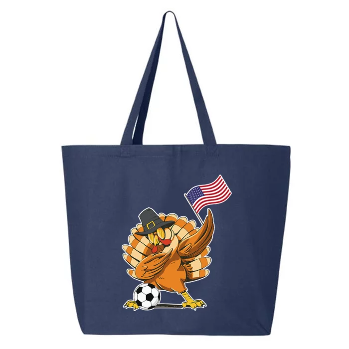 Thanksgiving Soccer  Dabing Turkey USA Soccer Ball 25L Jumbo Tote