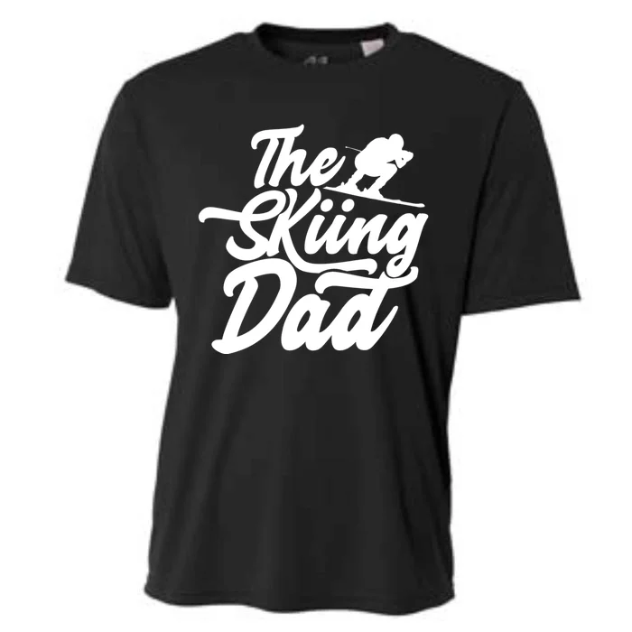 The Skiing Dad Ski Skier Father Gift Cooling Performance Crew T-Shirt