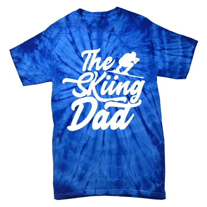 The Skiing Dad Ski Skier Father Gift Tie-Dye T-Shirt