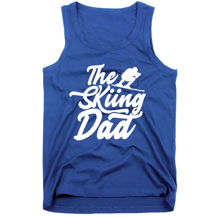 The Skiing Dad Ski Skier Father Gift Tank Top