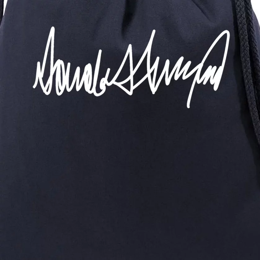 Trump Signature Design Gift Drawstring Bag