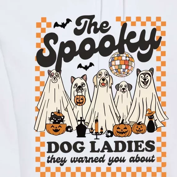 The Spooky Dog Lady Spooky Dog Mom Childless Dog Lady For Kamala Harris Premium Hoodie